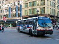 Bus #4476 at State and Washington, working route #151 Sheridan, on February 26, 2004.