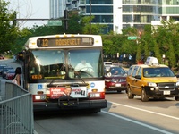 Photo of a 1000-series New Flyer D40LF at Roosevelt and Michigan, working route #12 Roosevelt, on May 24, 2010.
