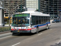 Bus #6466 at State and Wacker, working route #29 State, on February 28, 2004.