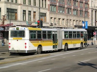 Bus #7309 at Michigan and Madison, working route #14 Jeffery Express, on November 26, 2003.