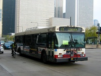 Bus #5859 at Michigan and Washington on November 17, 2003.