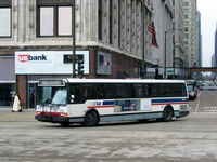Bus #5444 at Michigan and Washington, working route #20 Madison, on November 22, 2003.