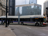 Bus #4304 at Michigan and Wacker, working route #6 Jackson Park Express, on December 19, 2012.