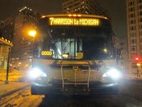 Bus #700 at Congress and Michigan, working route #7 Harrison, on February 11, 2015.