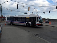 Bus #8051 at 63rd and Yale, working route #63 63rd, on April  3, 2015.