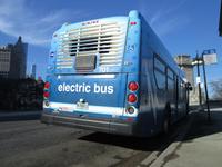 Bus #701 at Harrison and Michigan, working route #7 Harrison, on April  2, 2015.