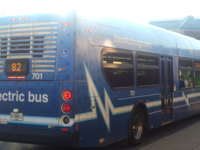 Bus #701 at Lincolnwood Town Center, working route #82 Kimball/Homan, on August 12, 2015.