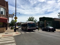 Bus #8262 at Montrose and Campbell , working route #78 Montrose, on July 17, 2016.