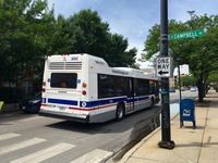 Bus #8262 at Montrose and Campbell, working route #78 Montrose, on July 17, 2016.