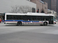 Bus #6421 at Chicago and Michigan, working route #3 King Drive, on November 22, 2003.
